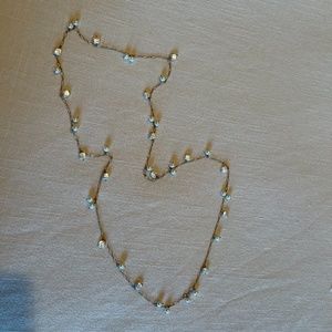 Andrea Barnett Pearl and Gold Necklace